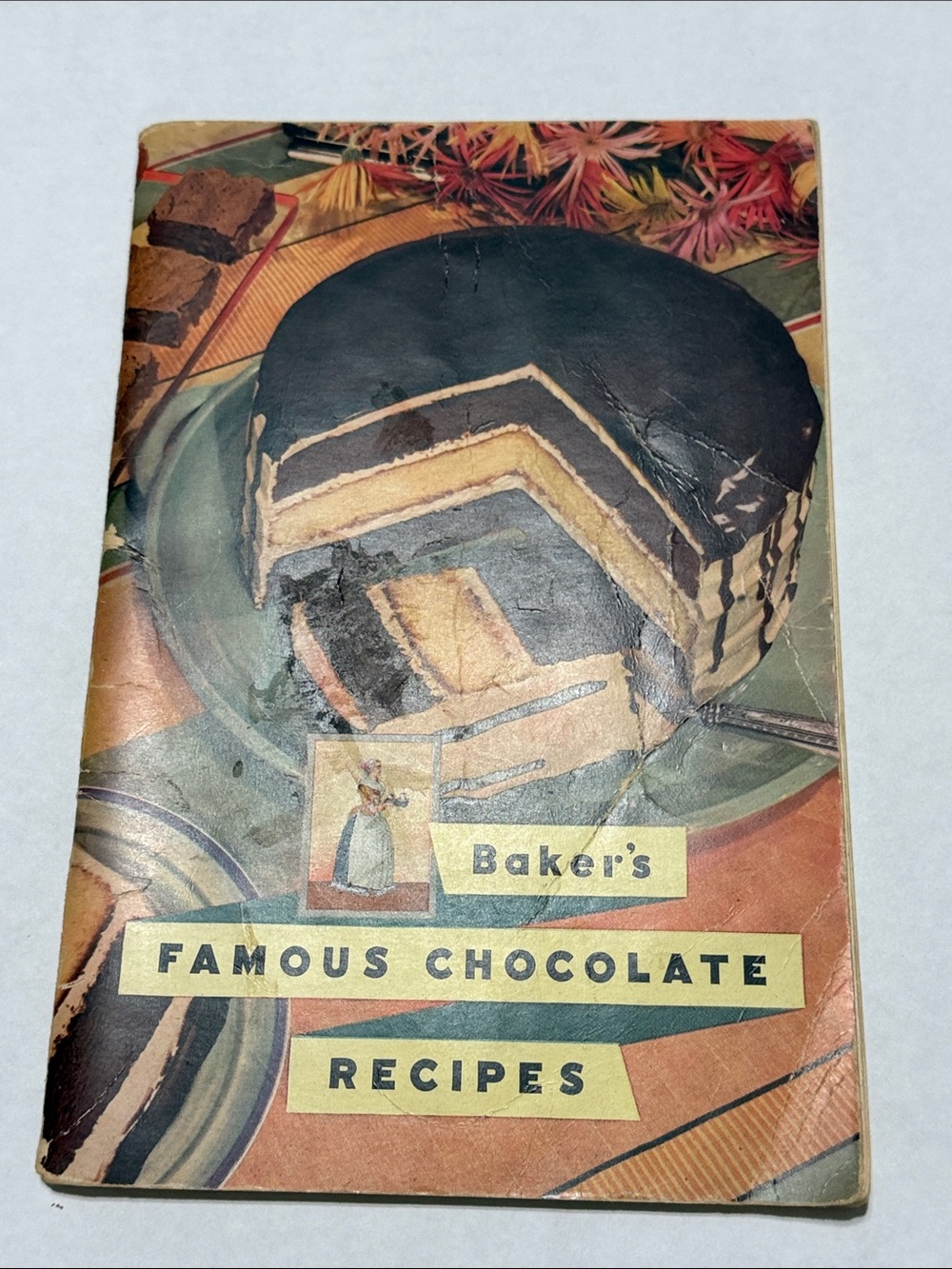 Antique cookbook Baker’s Famous Chocolate Recipes 1936 First Edition